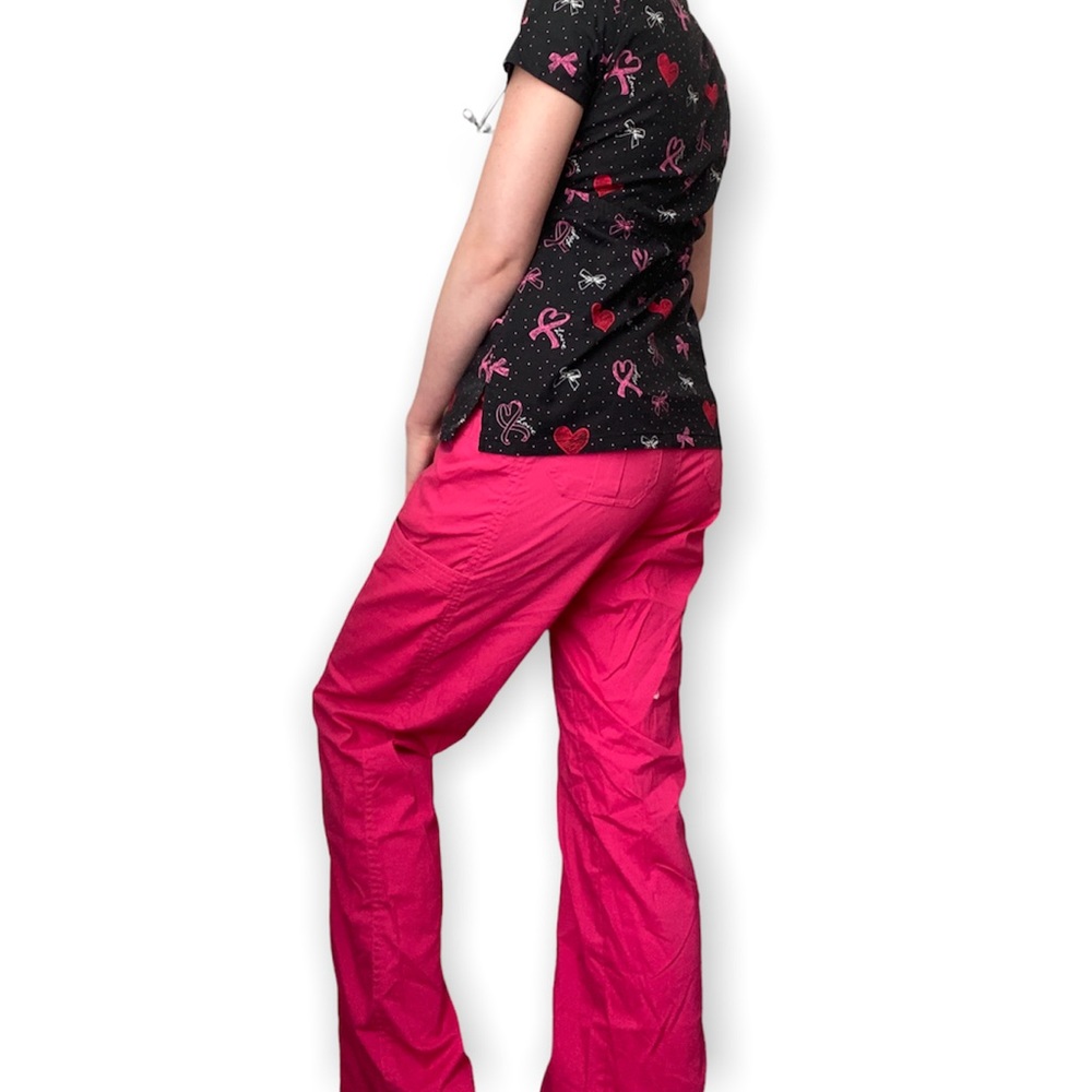 Pink Cargo Scrub Set Bottoms - Picture 2 of 11